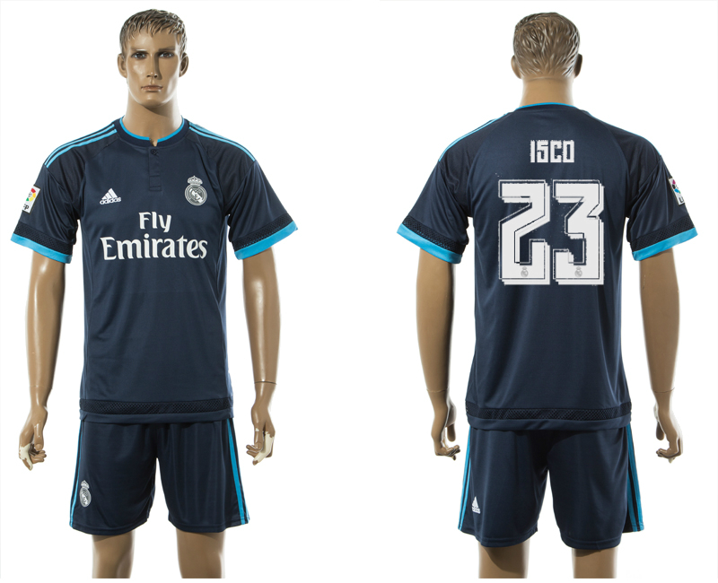 2015-16 Real Madrid 23 ISCO Third Away Jersey
