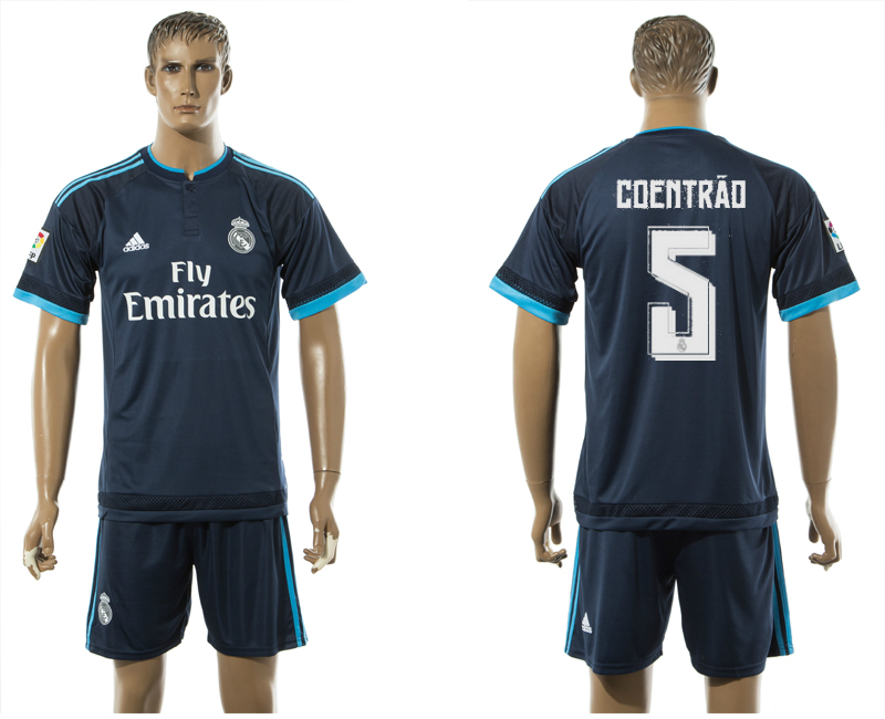 2015-16 Real Madrid 5 COENTRAO Third Away Jersey