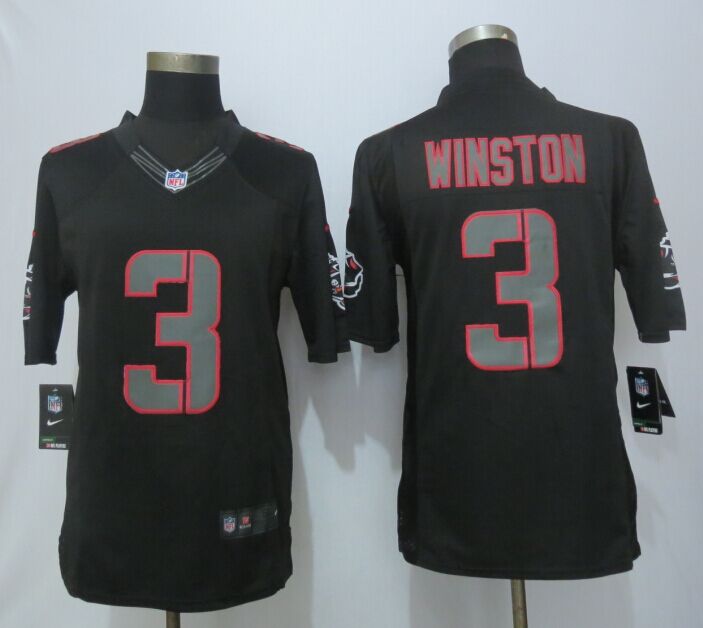 Nike Buccaneers 3 Winston Impact Limited Black Jersey