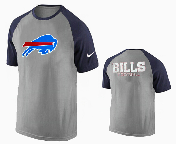Nike Buffalo Bills Ash Tri Big Play Raglan T Shirt Grey