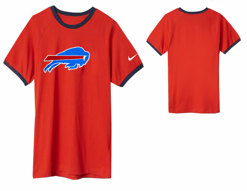 Nike Buffalo Bills Round Neck T Shirt Red - Click Image to Close