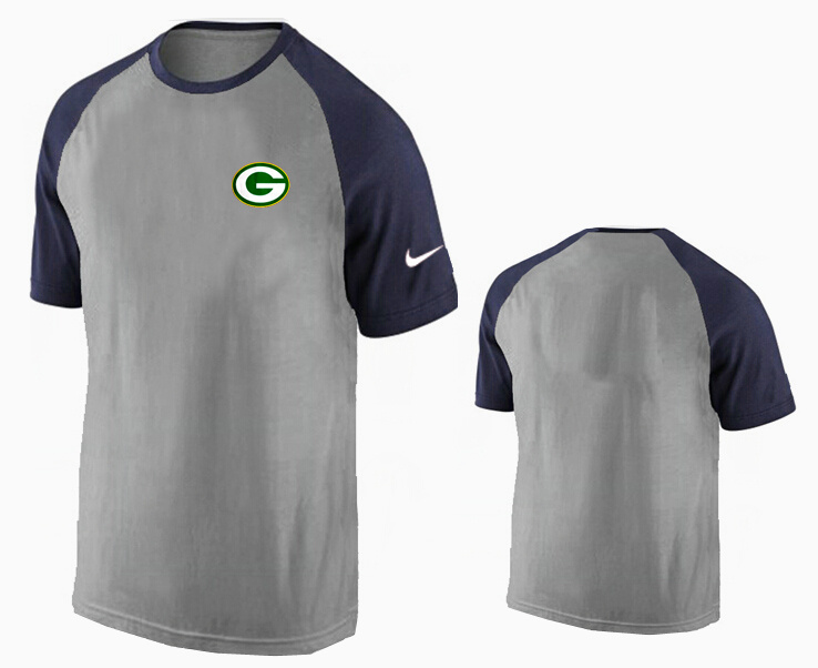 Nike Green Bay Packers Ash Tri Big Play Raglan T Shirt Grey09