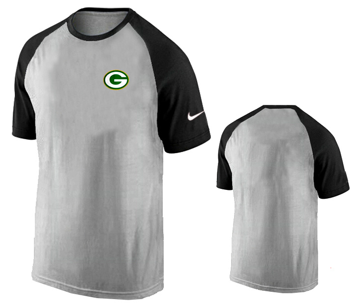 Nike Green Bay Packers Ash Tri Big Play Raglan T Shirt Grey12