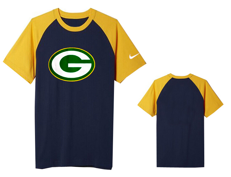 Nike Green Bay Packers Round Neck D.Blue02