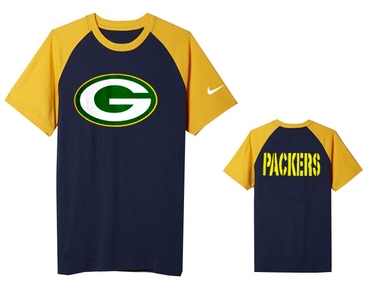 Nike Green Bay Packers Round Neck D.Blue03