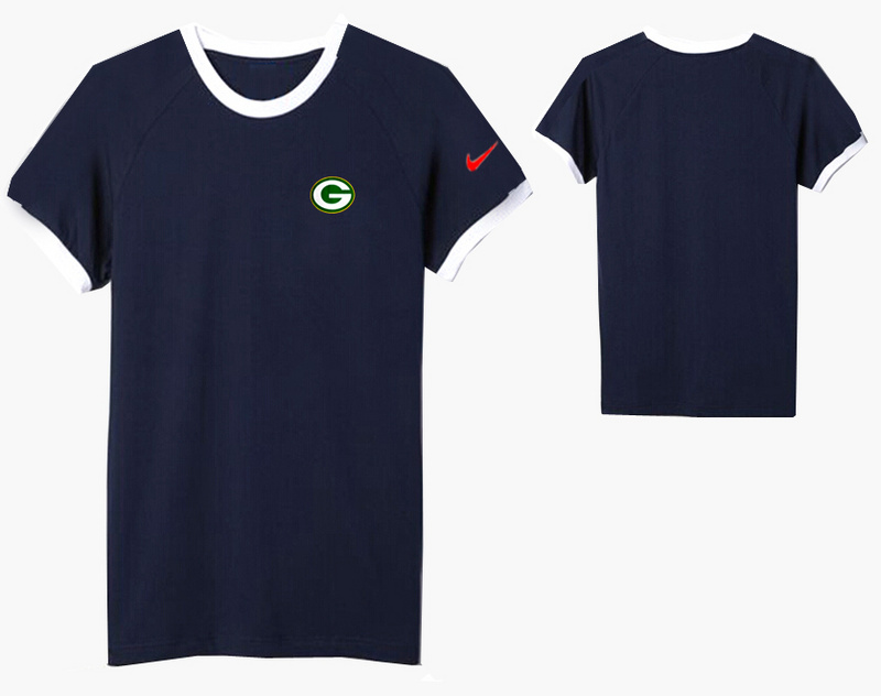 Nike Green Bay Packers Round Neck D.Blue05