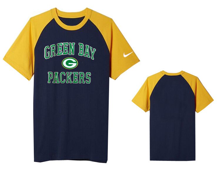 Nike Green Bay Packers Round Neck D.Blue11