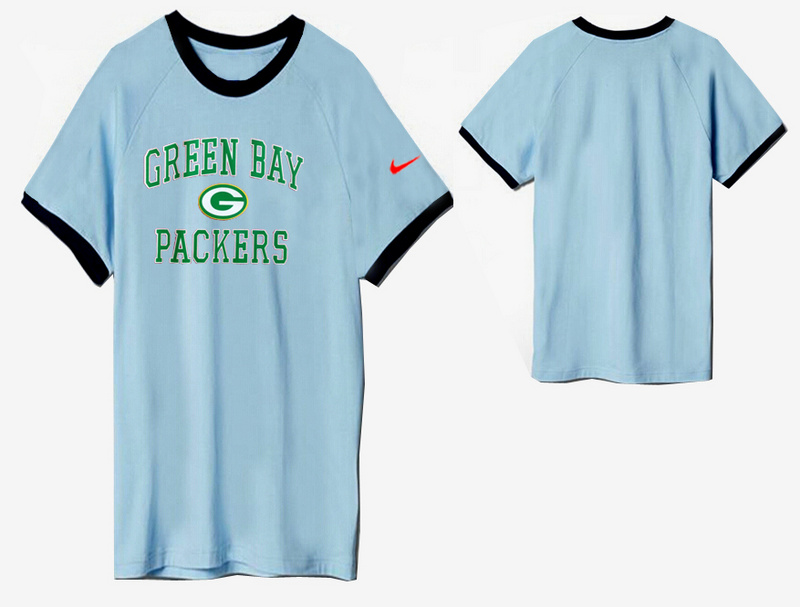 Nike Green Bay Packers Round Neck L.Blue05