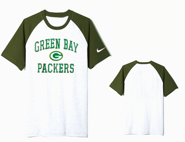 Nike Green Bay Packers Round Neck White12