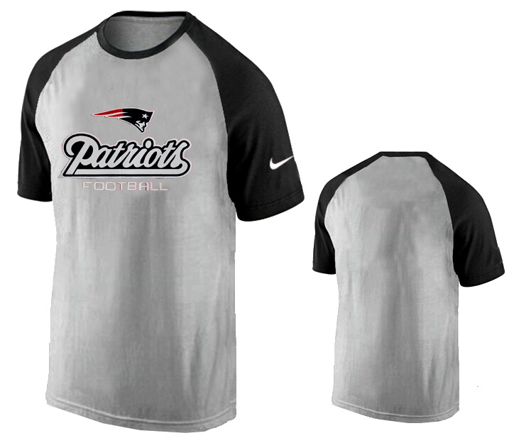 Nike New England Patriots Ash Tri Big Play Raglan T Shirt Grey09