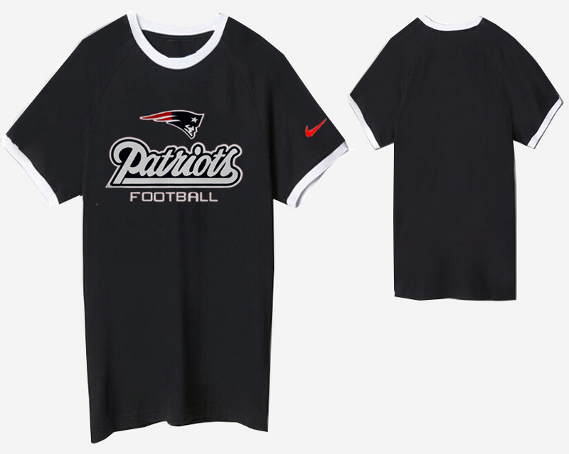 Nike New England Patriots Round Neck T Shirt Black