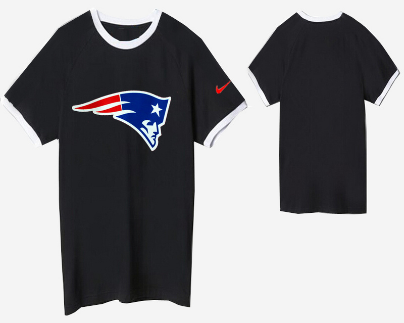 Nike New England Patriots Round Neck T Shirt Black03