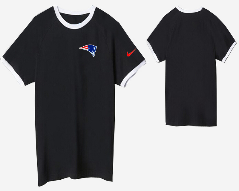 Nike New England Patriots Round Neck T Shirt Black04