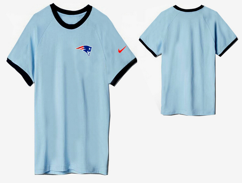 Nike New England Patriots Round Neck T Shirt L.Blue02