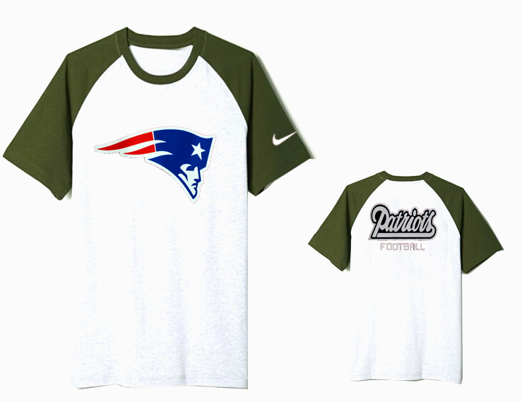 Nike New England Patriots Round Neck T Shirt White04 Nike New England Patriots Round Neck T Shirt White04