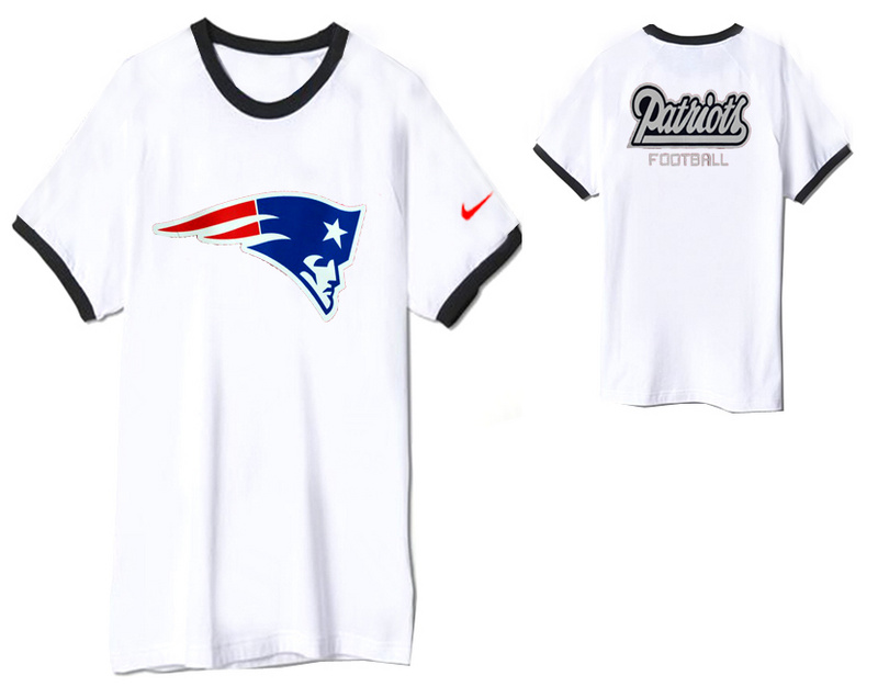 Nike New England Patriots Round Neck T Shirt White06