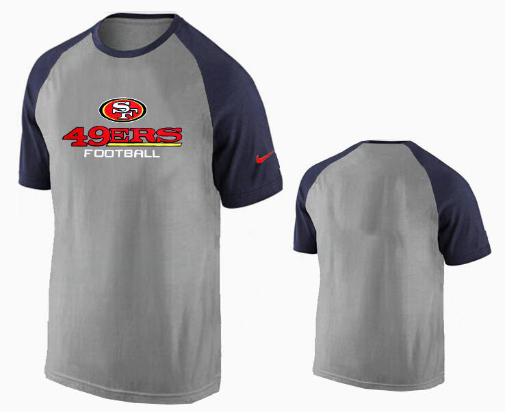 Nike San Francisco 49ers Ash Tri Big Play Raglan T Shirt Grey09
