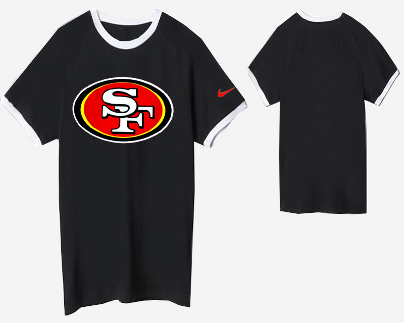 Nike San Francisco 49ers Round Neck T Shirt Black02