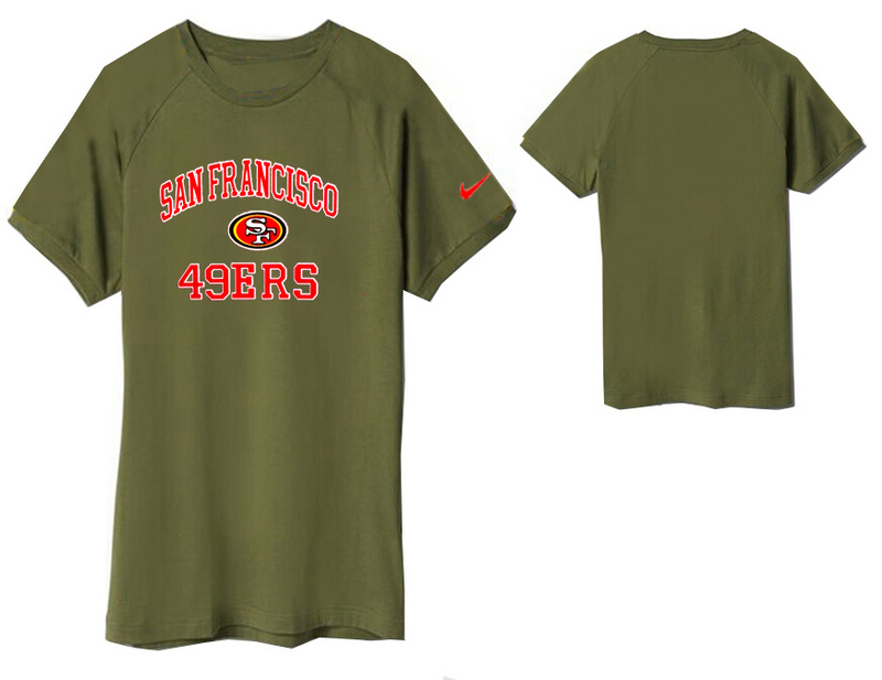 Nike San Francisco 49ers Round Neck T Shirt D.Green04