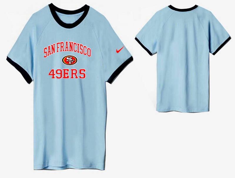 Nike San Francisco 49ers Round Neck T Shirt L.Blue
