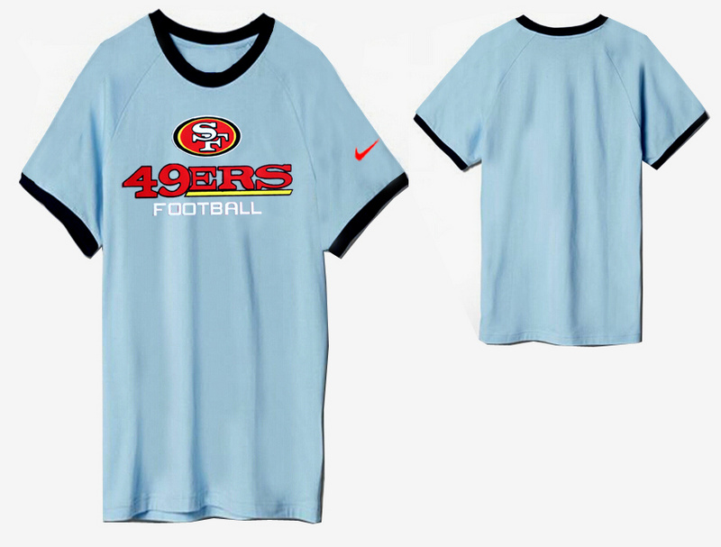 Nike San Francisco 49ers Round Neck T Shirt L.Blue02