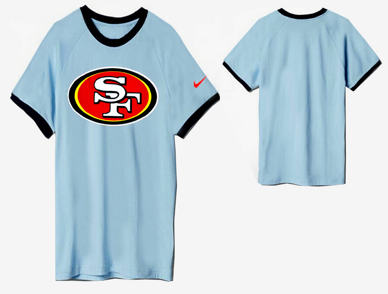 Nike San Francisco 49ers Round Neck T Shirt L.Blue04