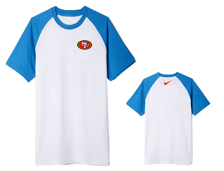 Nike San Francisco 49ers Round Neck T Shirt White10