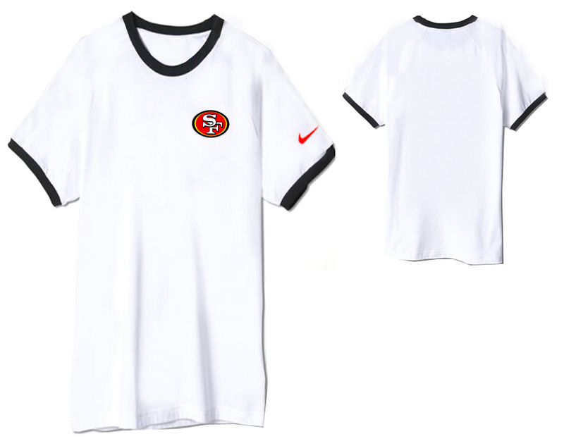 Nike San Francisco 49ers Round Neck T Shirt White12