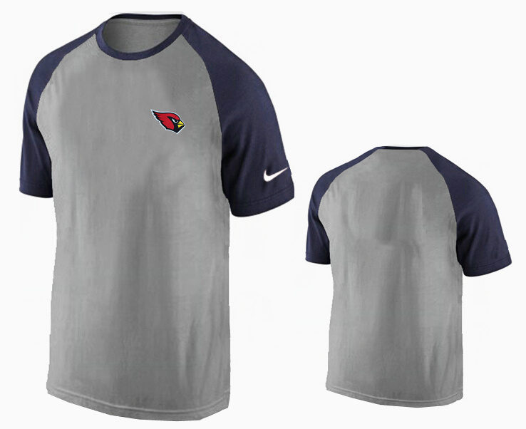 Nike Arizona Cardinals Ash Tri Big Play Raglan T Shirt Grey12