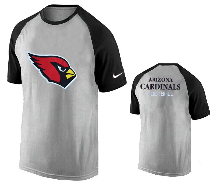 Nike Arizona Cardinals Ash Tri Big Play Raglan T Shirt Grey14