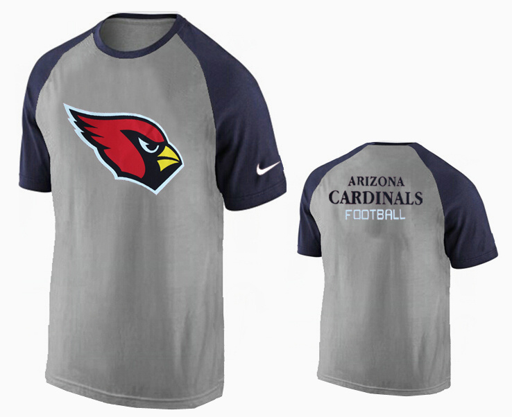 Nike Arizona Cardinals Ash Tri Big Play Raglan T Shirt Grey16