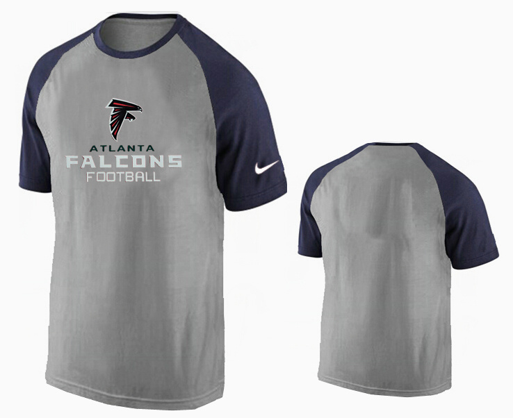 Nike Atlanta Falcons Ash Tri Big Play Raglan T Shirt Grey14