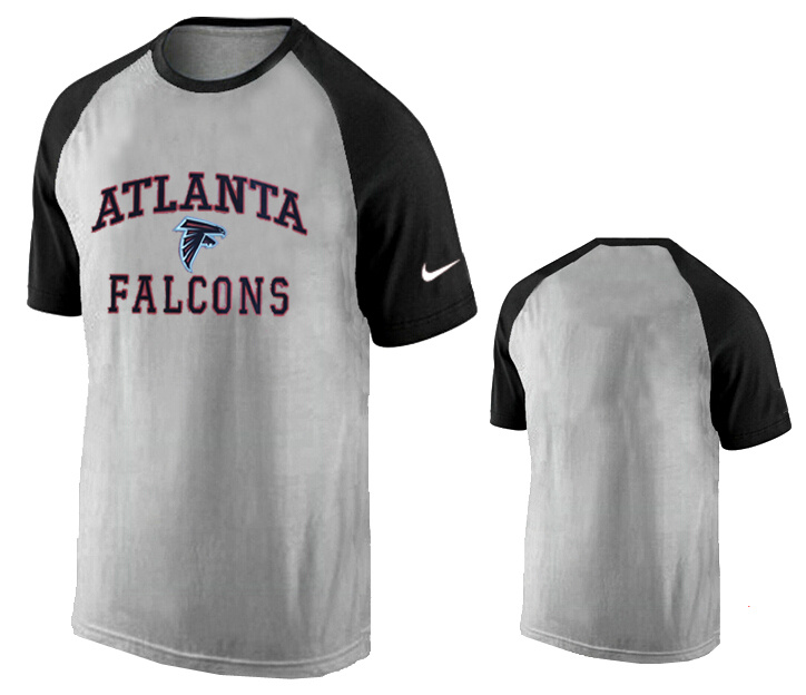 Nike Atlanta Falcons Ash Tri Big Play Raglan T Shirt Grey2