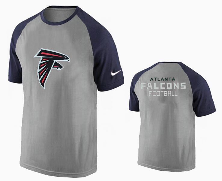 Nike Atlanta Falcons Ash Tri Big Play Raglan T Shirt Grey6
