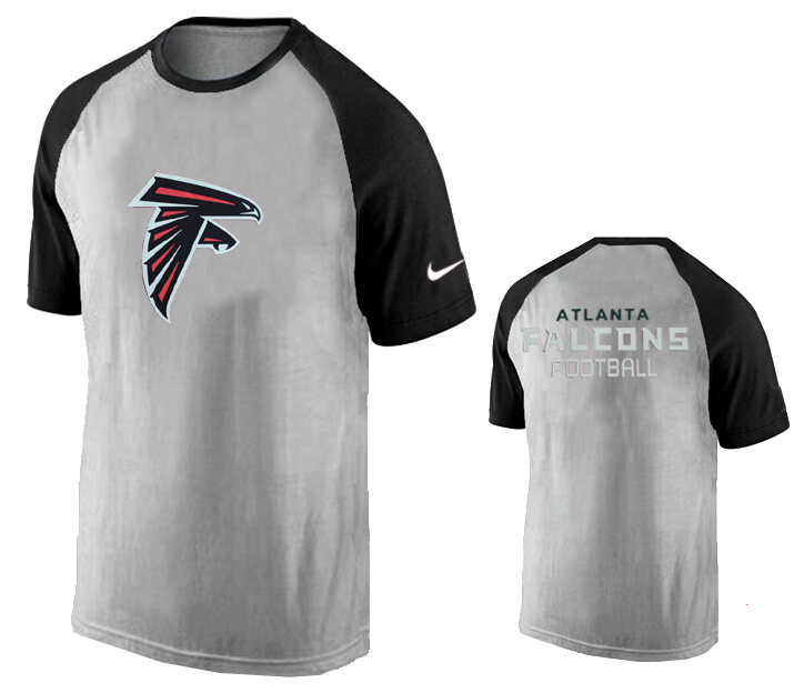 Nike Atlanta Falcons Ash Tri Big Play Raglan T Shirt Grey9