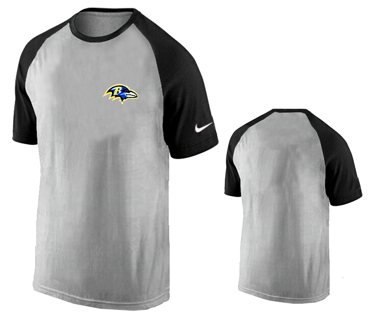 Nike Baltimore Ravens Ash Tri Big Play Raglan T Shirt Grey9