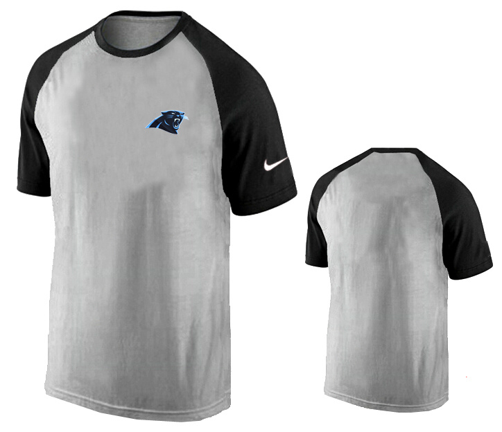 Nike Carolina Panthers Ash Tri Big Play Raglan T Shirt Grey10
