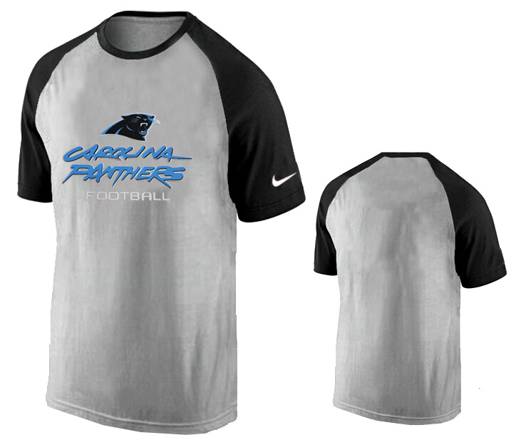 Nike Carolina Panthers Ash Tri Big Play Raglan T Shirt Grey6