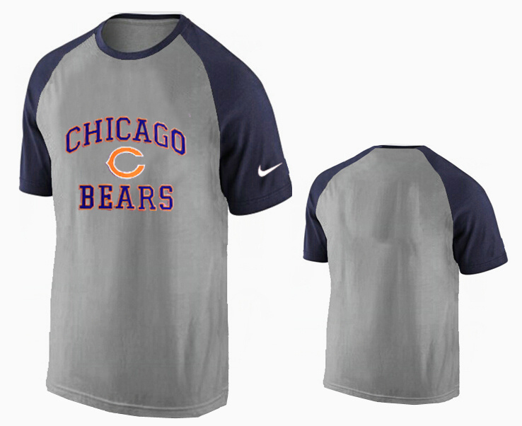 Nike Chicago Bears Ash Tri Big Play Raglan T Shirt Grey12