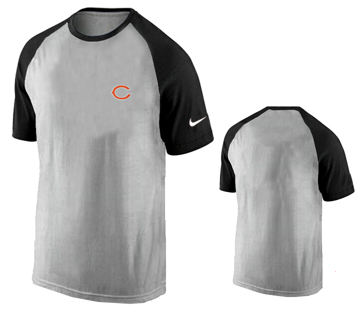 Nike Chicago Bears Ash Tri Big Play Raglan T Shirt Grey16