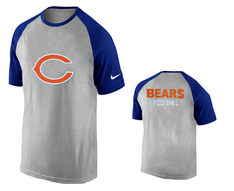 Nike Chicago Bears Ash Tri Big Play Raglan T Shirt Grey2 Nike Chicago Bears Ash Tri Big Play Raglan T Shirt Grey2