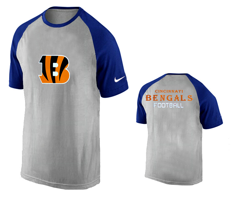 Nike Cincinnati Bengals Ash Tri Big Play Raglan T Shirt Grey3
