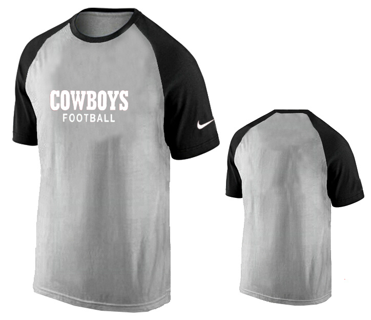 Nike Dallas Cowboys Ash Tri Big Play Raglan T Shirt Grey12