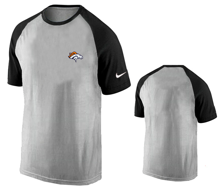 Nike Denver Broncos Ash Tri Big Play Raglan T Shirt Grey9