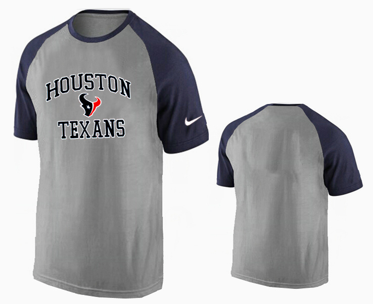 Nike Houston Texans Ash Tri Big Play Raglan T Shirt Grey14