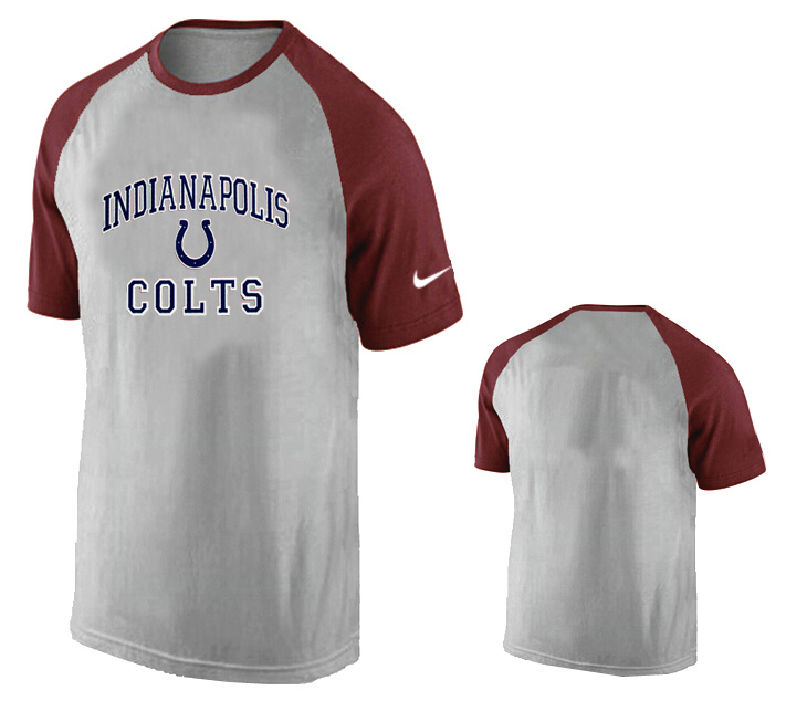 Nike Indianapolis Colts Ash Tri Big Play Raglan T Shirt Grey