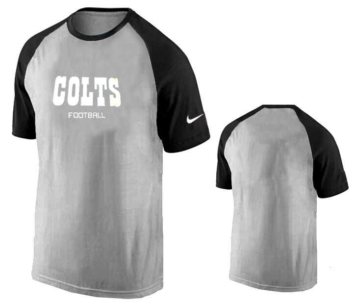Nike Indianapolis Colts Ash Tri Big Play Raglan T Shirt Grey10
