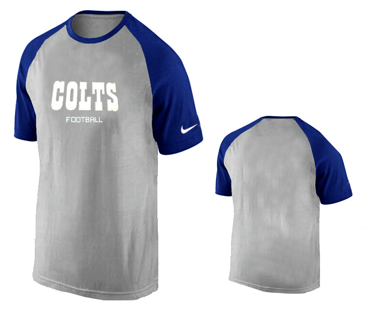 Nike Indianapolis Colts Ash Tri Big Play Raglan T Shirt Grey13