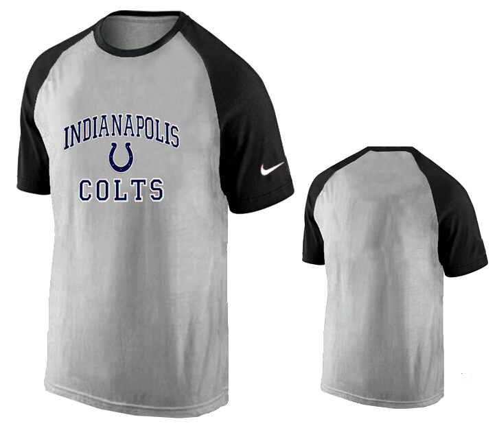 Nike Indianapolis Colts Ash Tri Big Play Raglan T Shirt Grey15