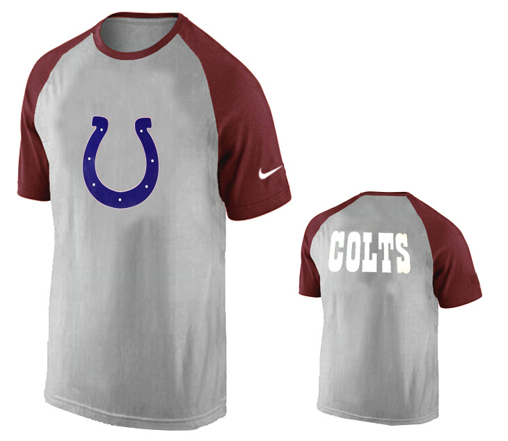 Nike Indianapolis Colts Ash Tri Big Play Raglan T Shirt Grey3